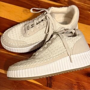 DV by Dolce Vita Platform Cream Knit Athletic Shoes